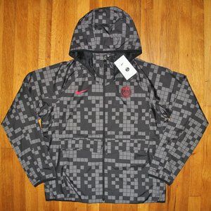 Nike PSG Paris Saint-Germain AWF Hooded Soccer Jacket Womens L XL